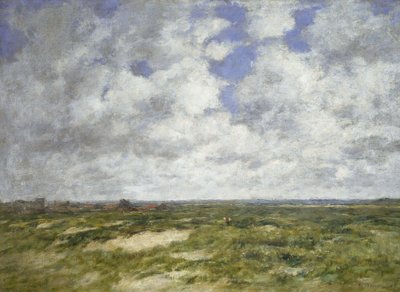 Berck, Cloudy Landscape by Eugene Louis Boudin